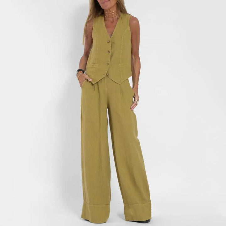Loïs – Ensemble Ample Gilet et Pantalon