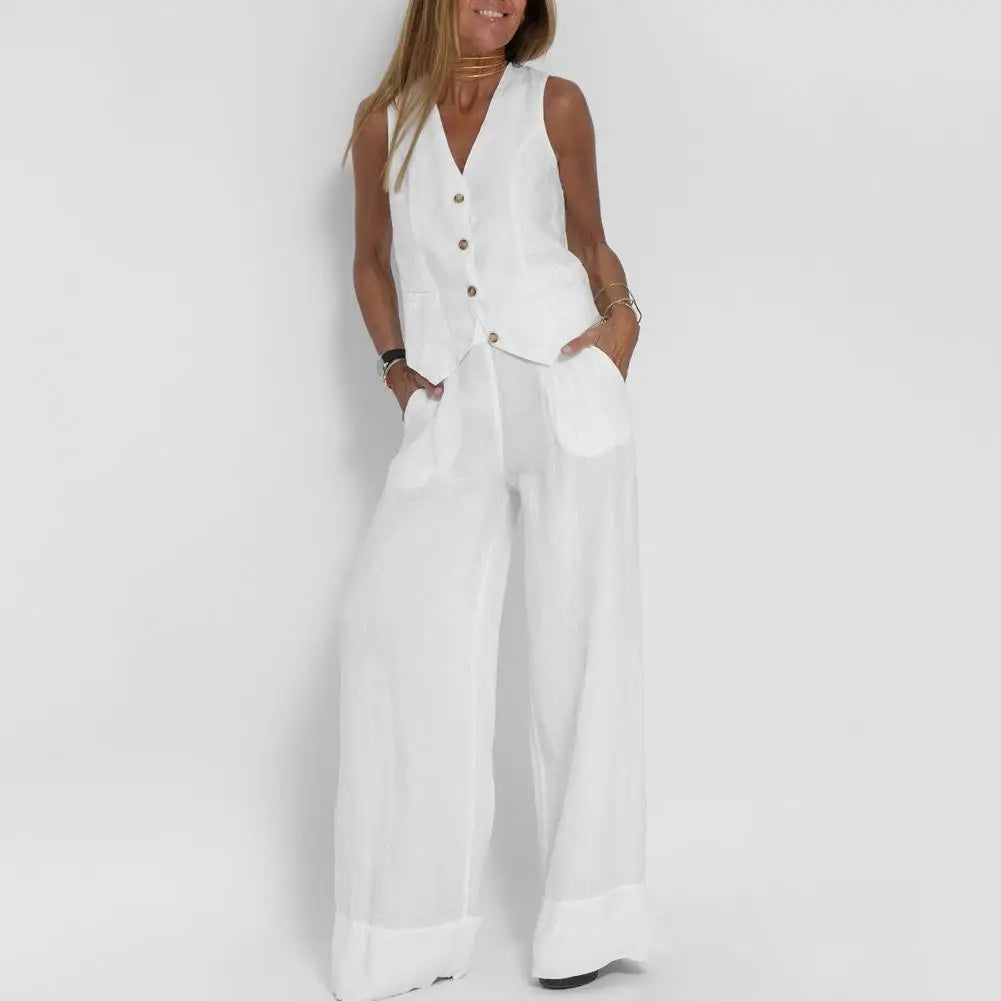 Loïs – Ensemble Ample Gilet et Pantalon