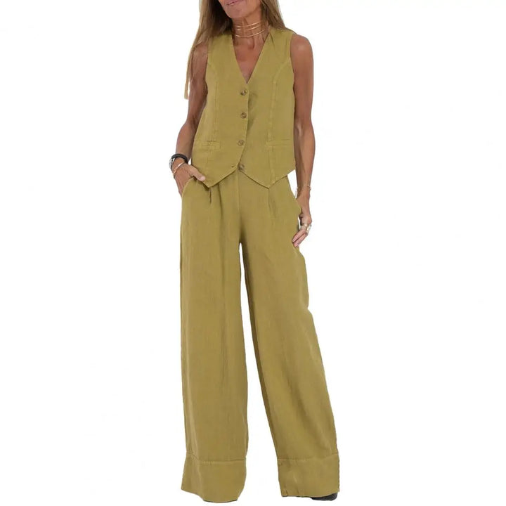 Loïs – Ensemble Ample Gilet et Pantalon