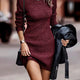 Lorraine – Robe Bodycon en Maille d'Hiver