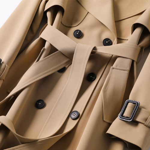 Lotte – Manteau Long Élégant à Double Boutonnage