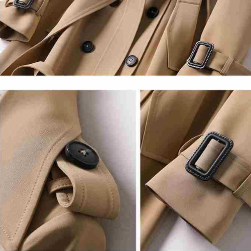 Lotte – Manteau Long Élégant à Double Boutonnage
