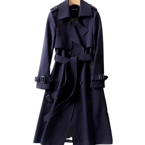 Lotte – Manteau Long Élégant à Double Boutonnage