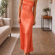 Robe maxi bustier avec dos nu