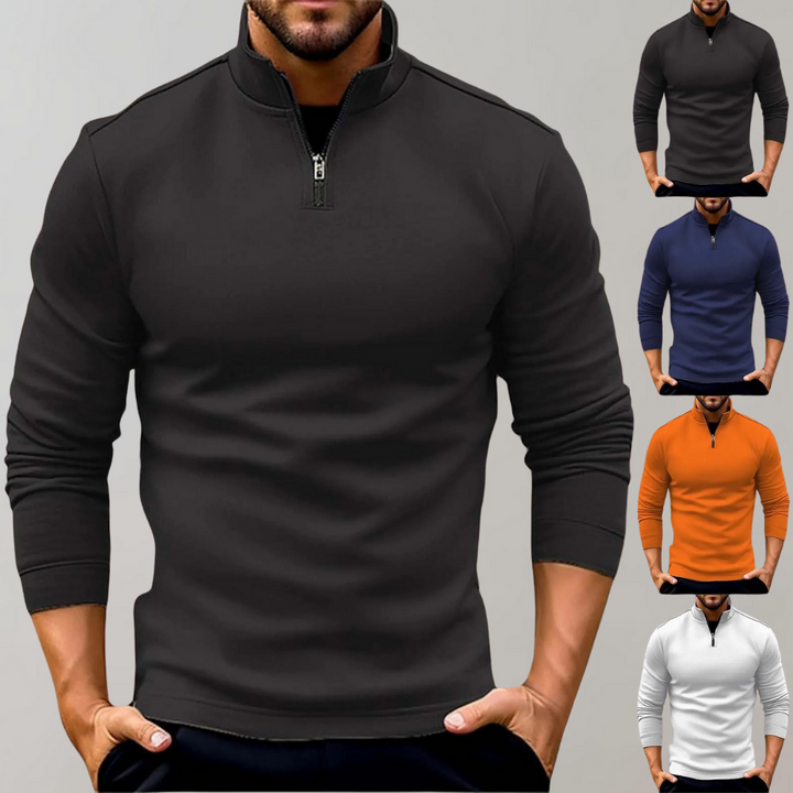 Luuk | Pull d'été léger zippé pour homme