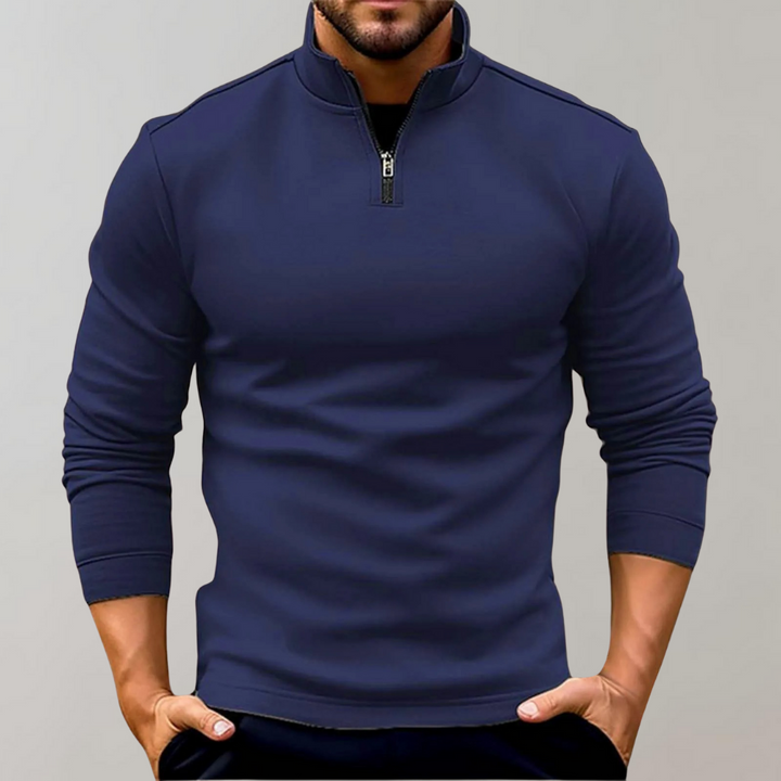 Luuk | Pull d'été léger zippé pour homme