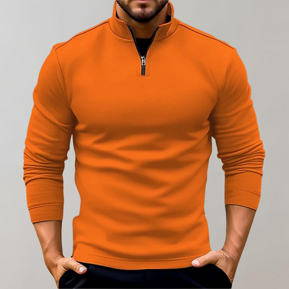 Luuk | Pull d'été léger zippé pour homme