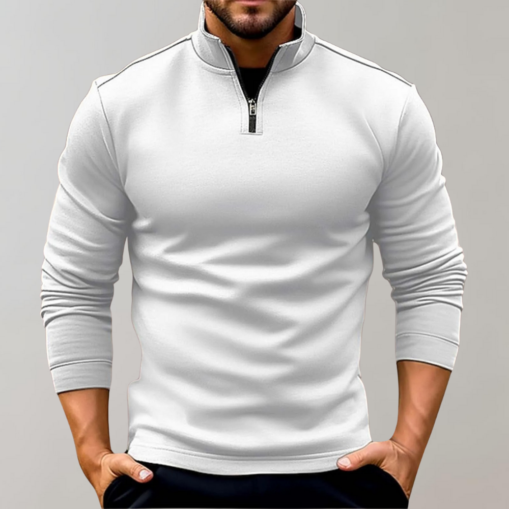 Luuk | Pull d'été léger zippé pour homme