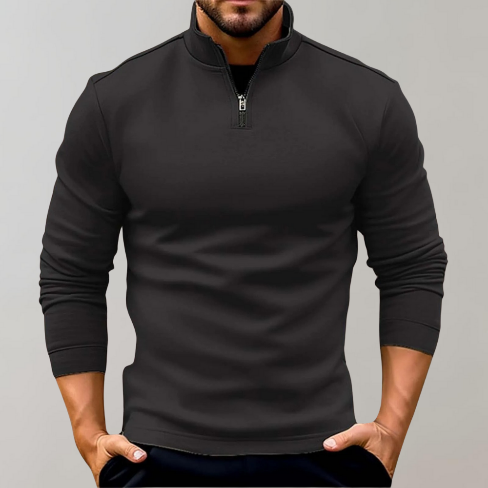 Luuk | Pull d'été léger zippé pour homme
