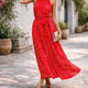 Robe maxi à pois