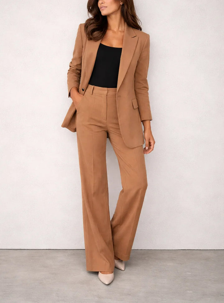 Tailleur pantalon large pour femme