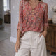 Blouse fluide à imprimé fleuri