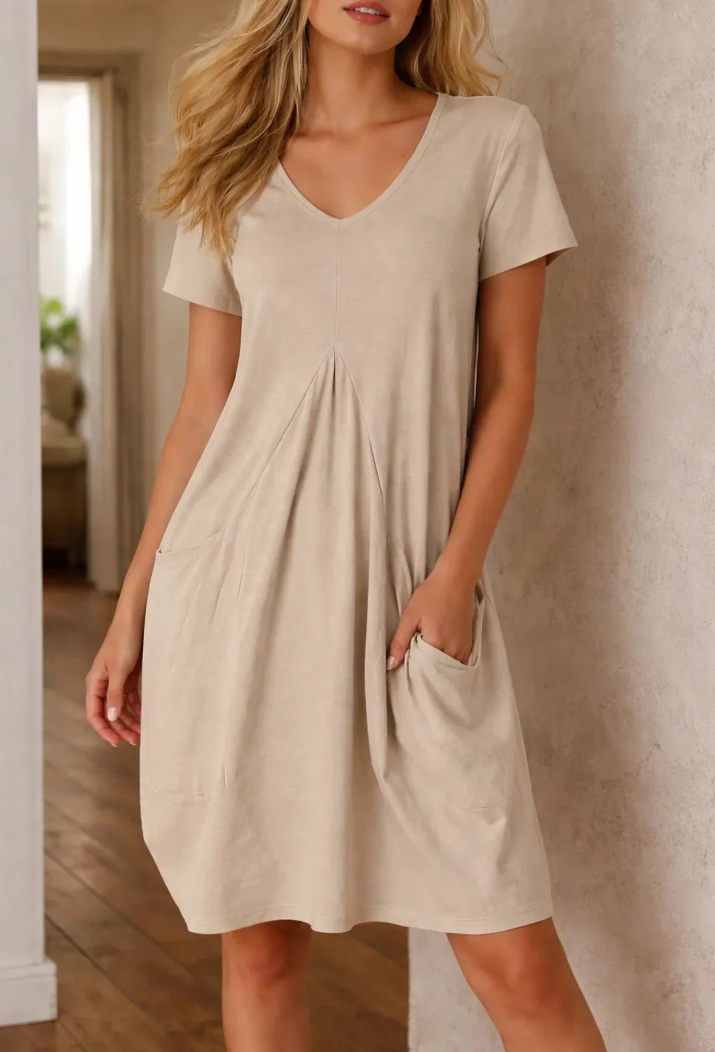 Robe trapèze avec poches