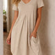 Robe trapèze avec poches