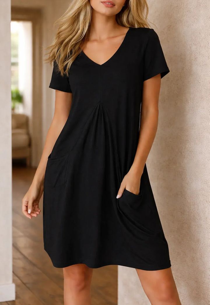 Robe trapèze avec poches