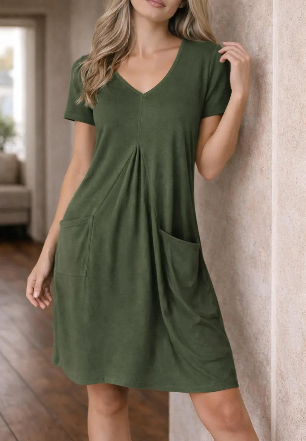Robe trapèze avec poches