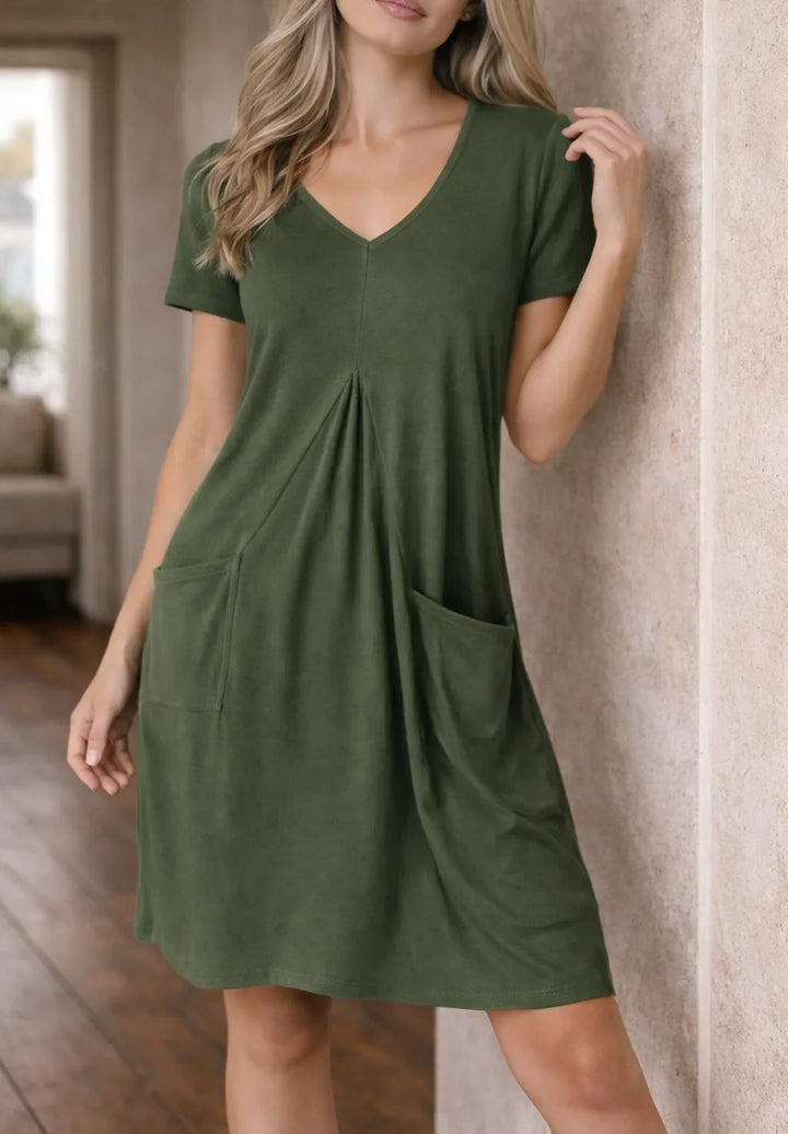 Robe trapèze avec poches