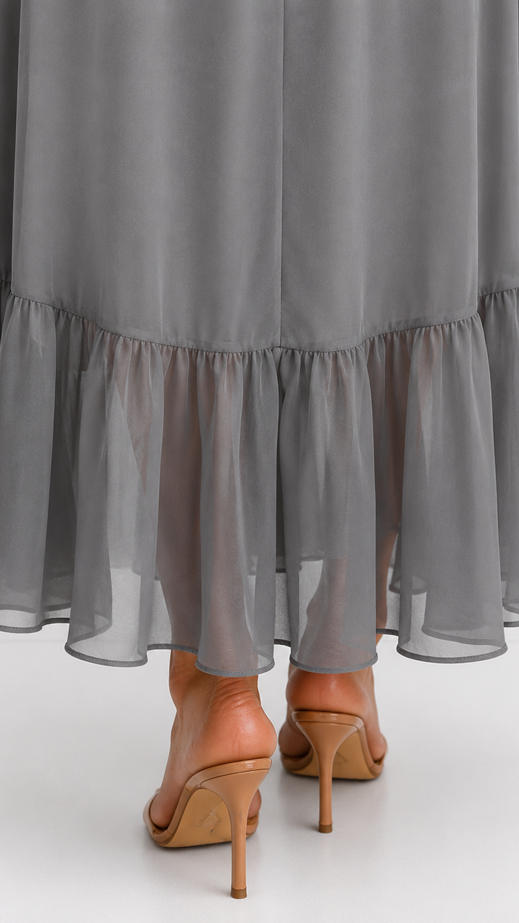 Plissée – Robe Plissée en Mousseline