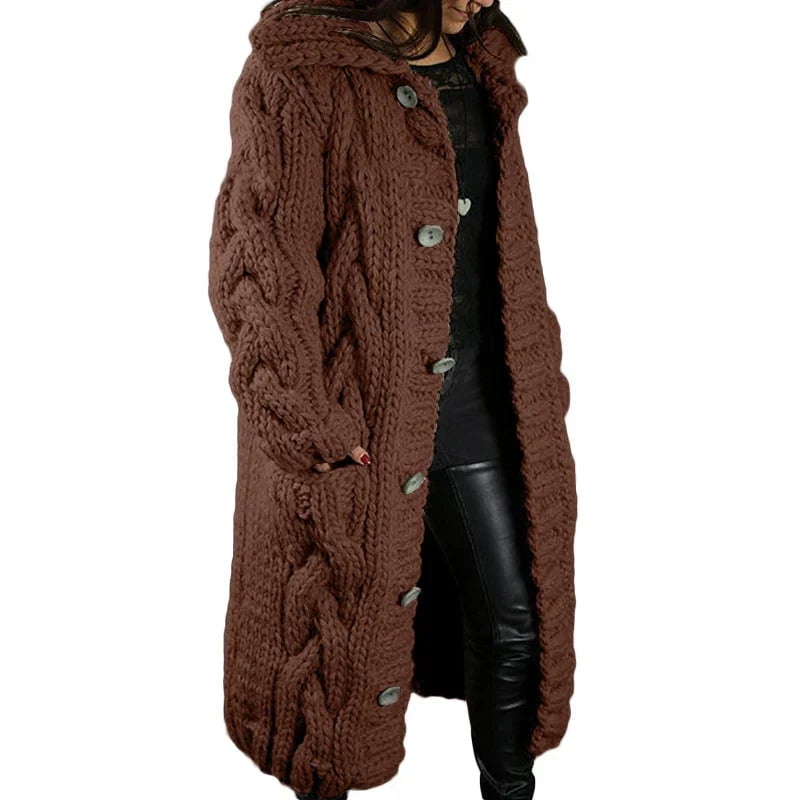 Nina – Gilet Épais Tricoté pour Femme