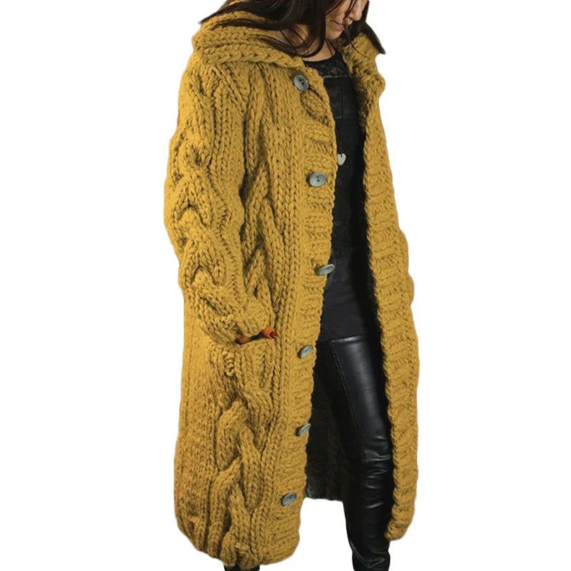 Nina – Gilet Épais Tricoté pour Femme