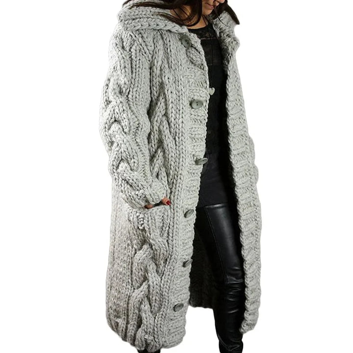 Nina – Gilet Épais Tricoté pour Femme