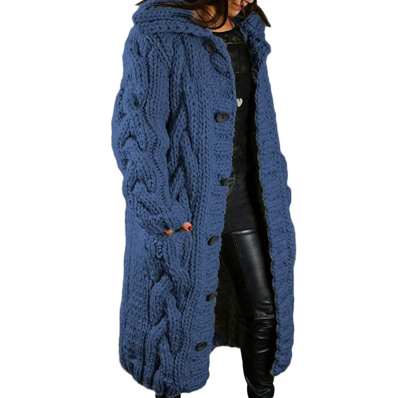 Nina – Gilet Épais Tricoté pour Femme