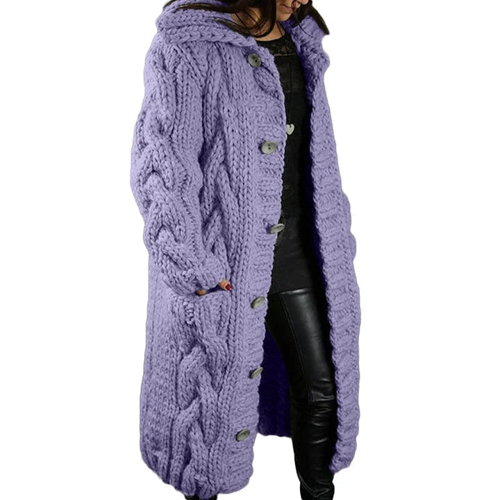Nina – Gilet Épais Tricoté pour Femme