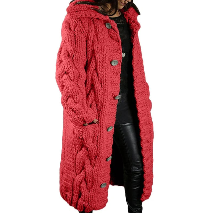 Nina – Gilet Épais Tricoté pour Femme