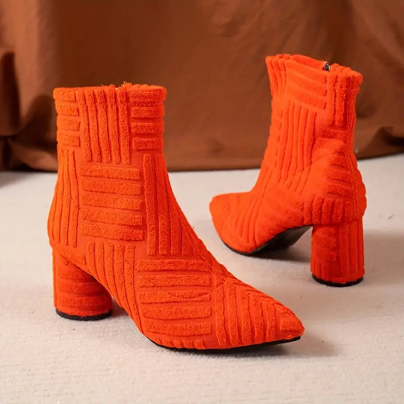 Bottines d'été Nina à talons épais
