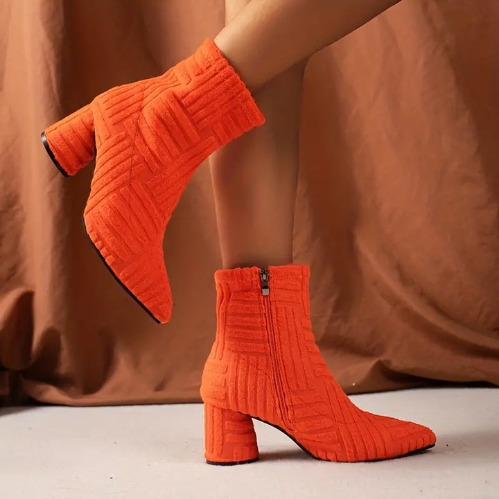 Bottines d'été Nina à talons épais