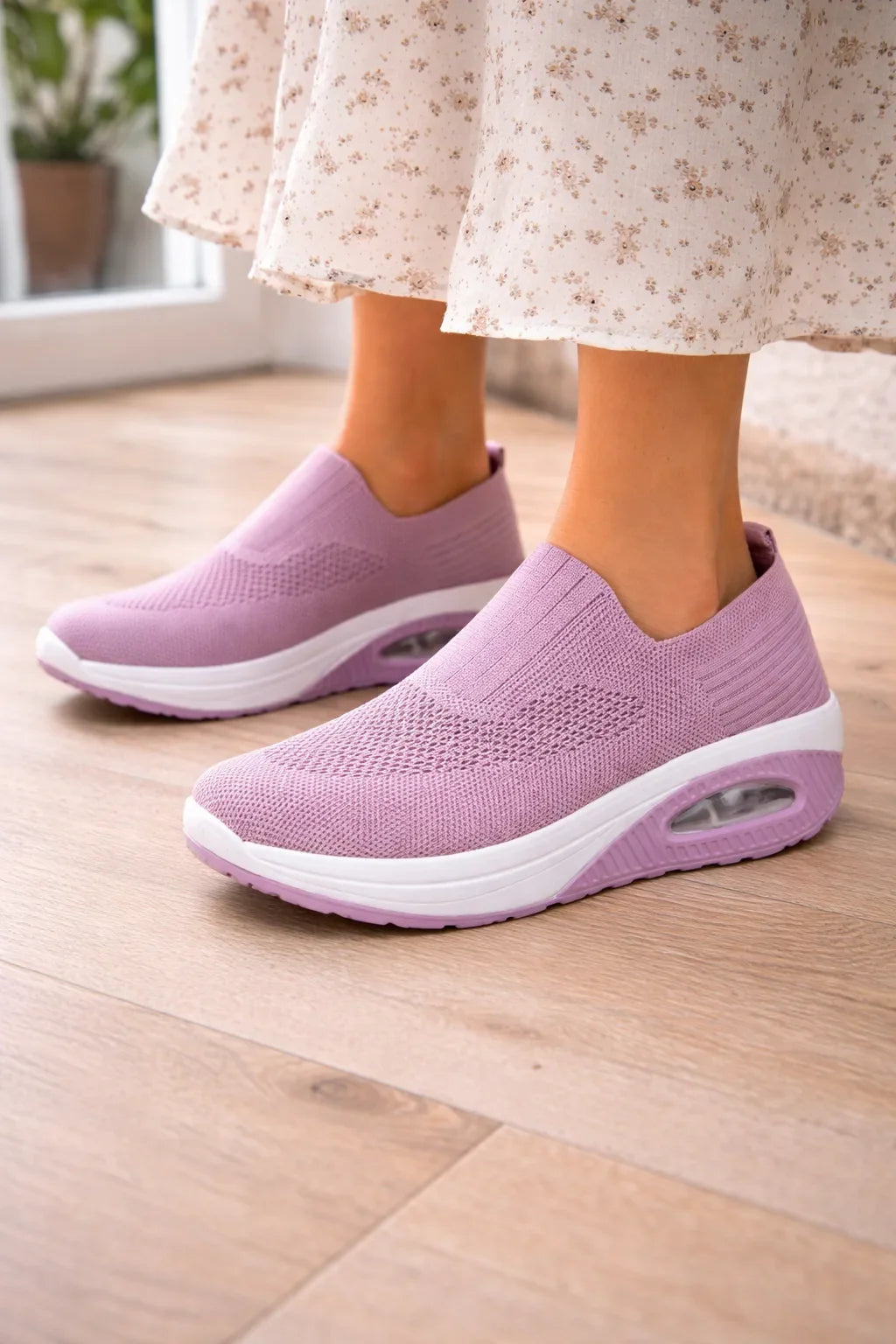 Baskets slip-on à coussin d'air