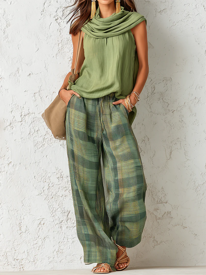 Essence – Ensemble Blouse et Pantalon Ample