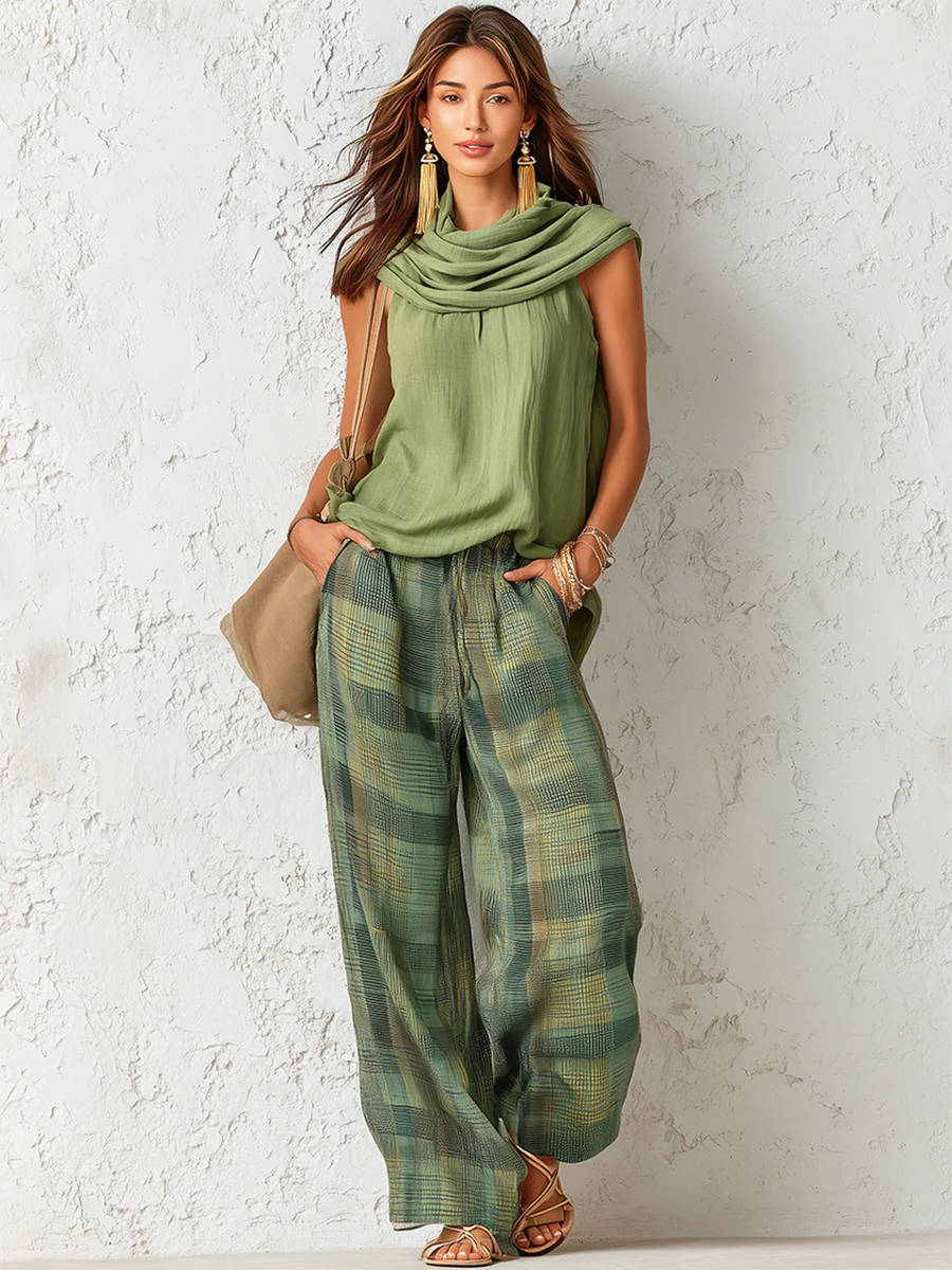 Essence – Ensemble Blouse et Pantalon Ample