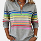 Rayures Zip – Pull Rayé à Fermeture Éclair