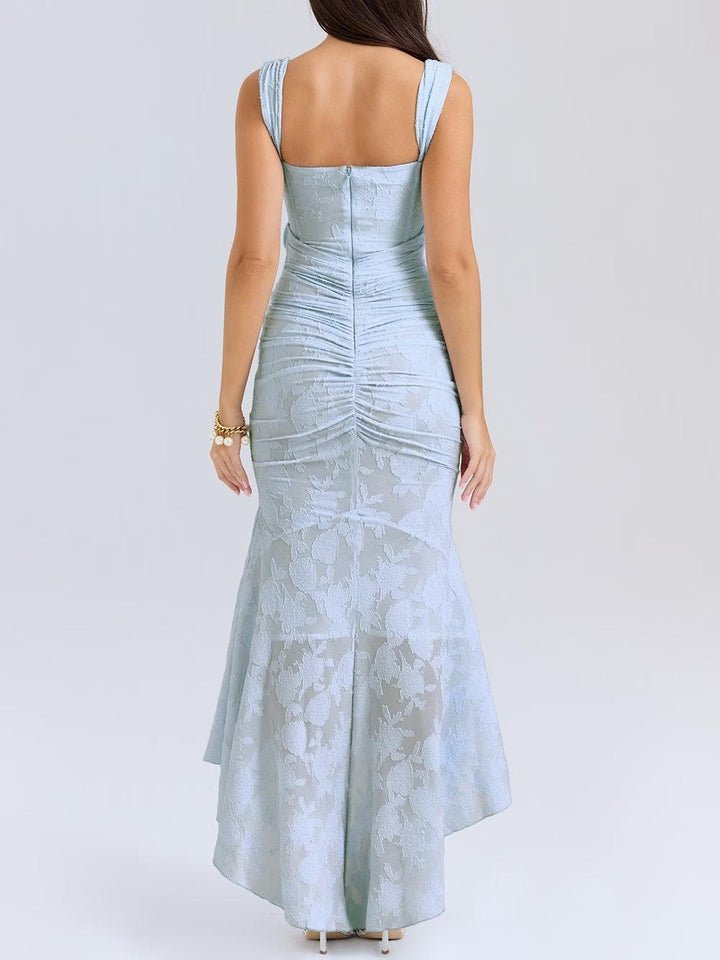 Delphine – Robe Maxi Cloche Romantique