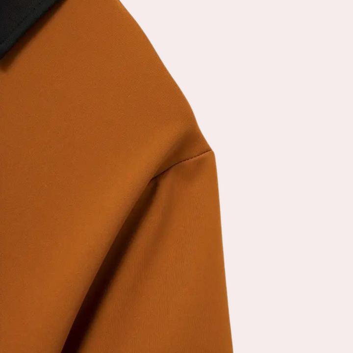 Chemise d'été orange à manches courtes Ruben