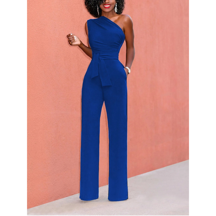 Sophie – Combinaison Pantalon Large à Manches Courtes