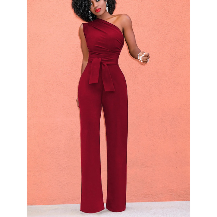 Sophie – Combinaison Pantalon Large à Manches Courtes