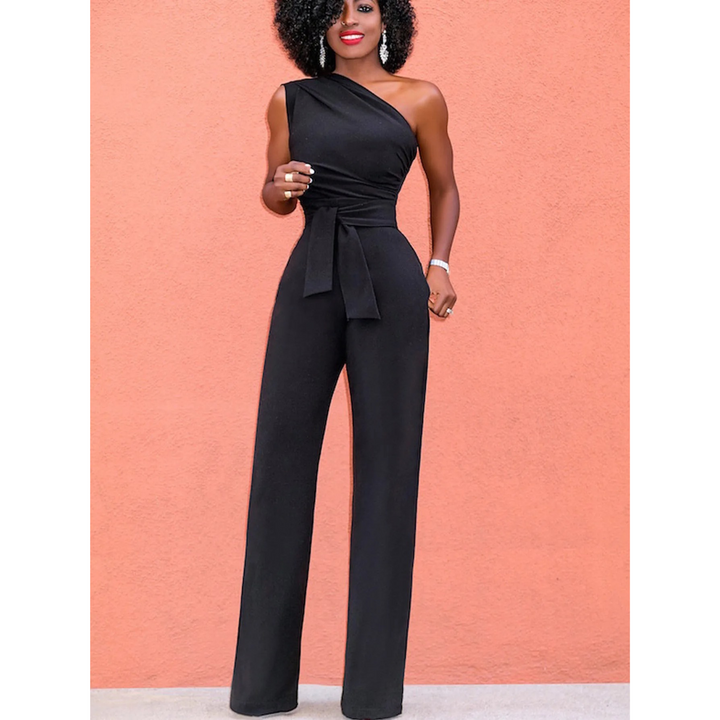 Sophie – Combinaison Pantalon Large à Manches Courtes