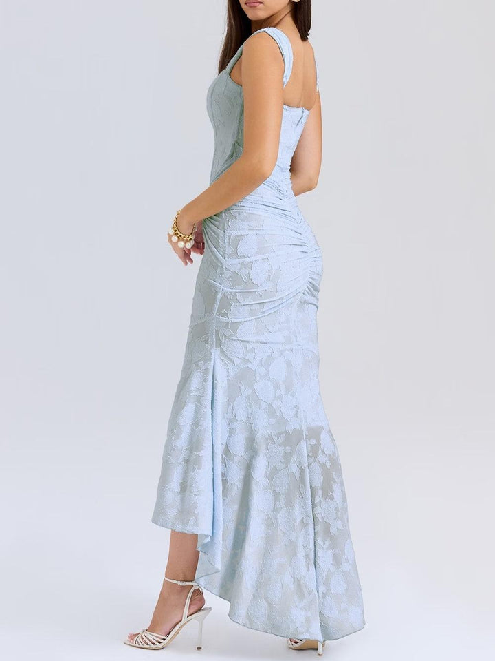 Delphine – Robe Maxi Cloche Romantique