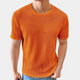 T-shirt d'été orange Tim pour homme