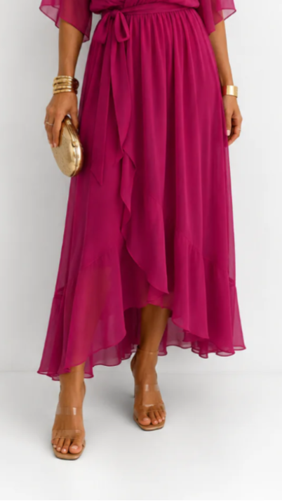 Plissée – Robe Plissée en Mousseline