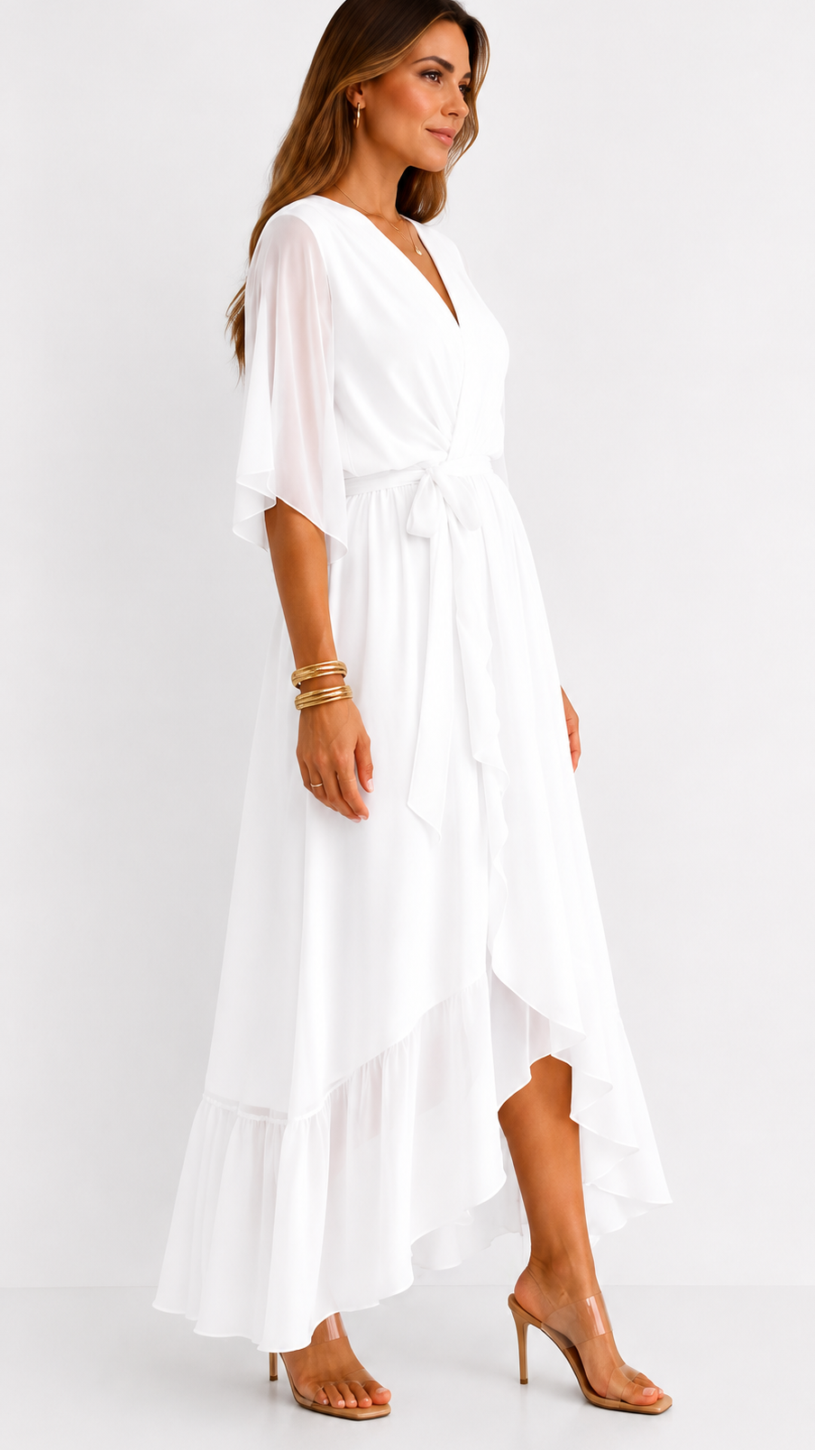 Plissée – Robe Plissée en Mousseline
