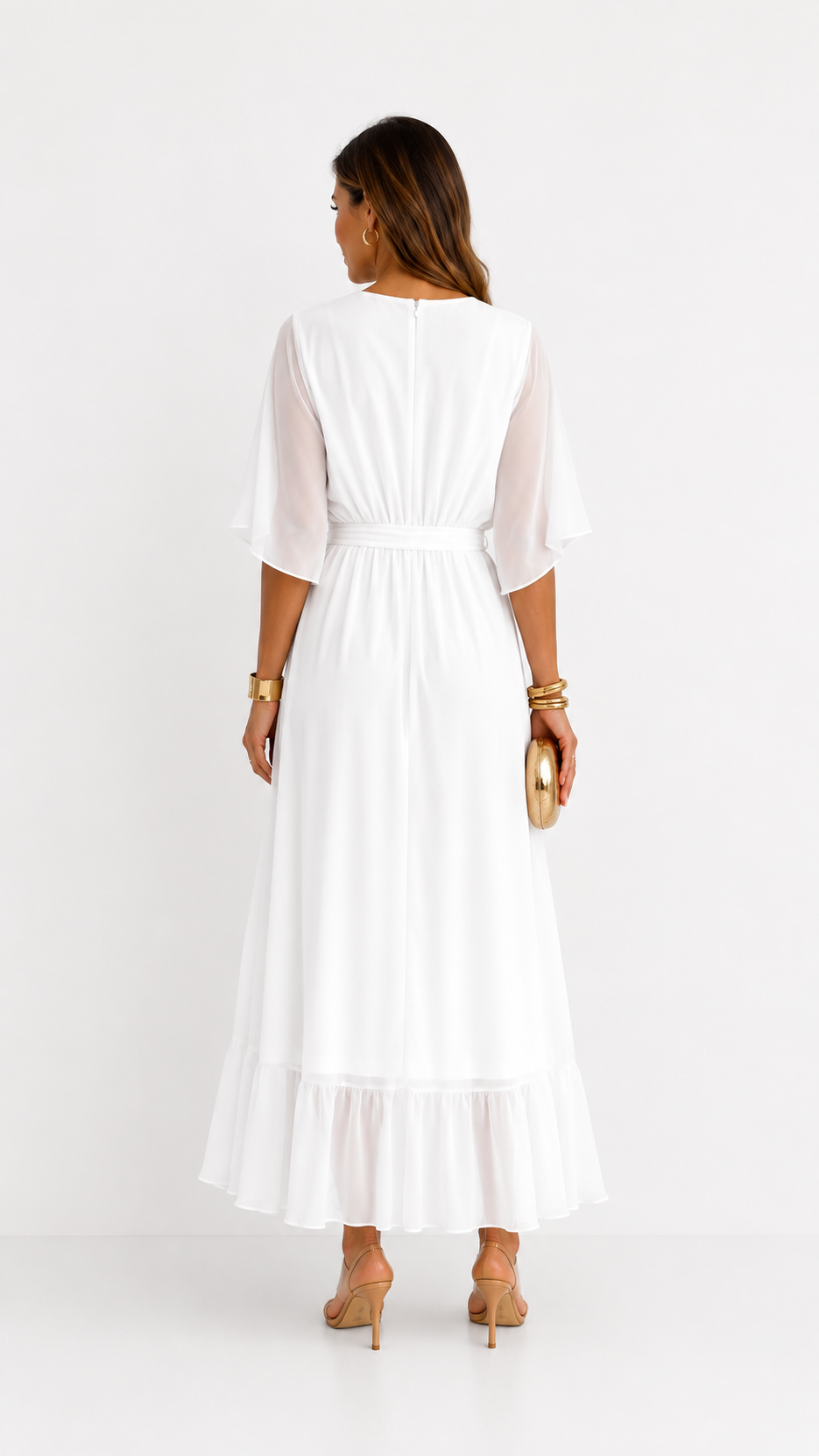 Plissée – Robe Plissée en Mousseline