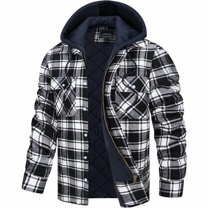 Antoine – Veste à Carreaux Homme Chaude et Doublée
