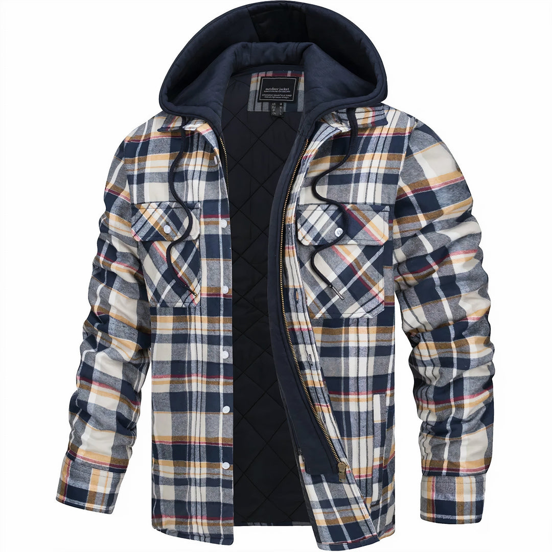 Antoine – Veste à Carreaux Homme Chaude et Doublée