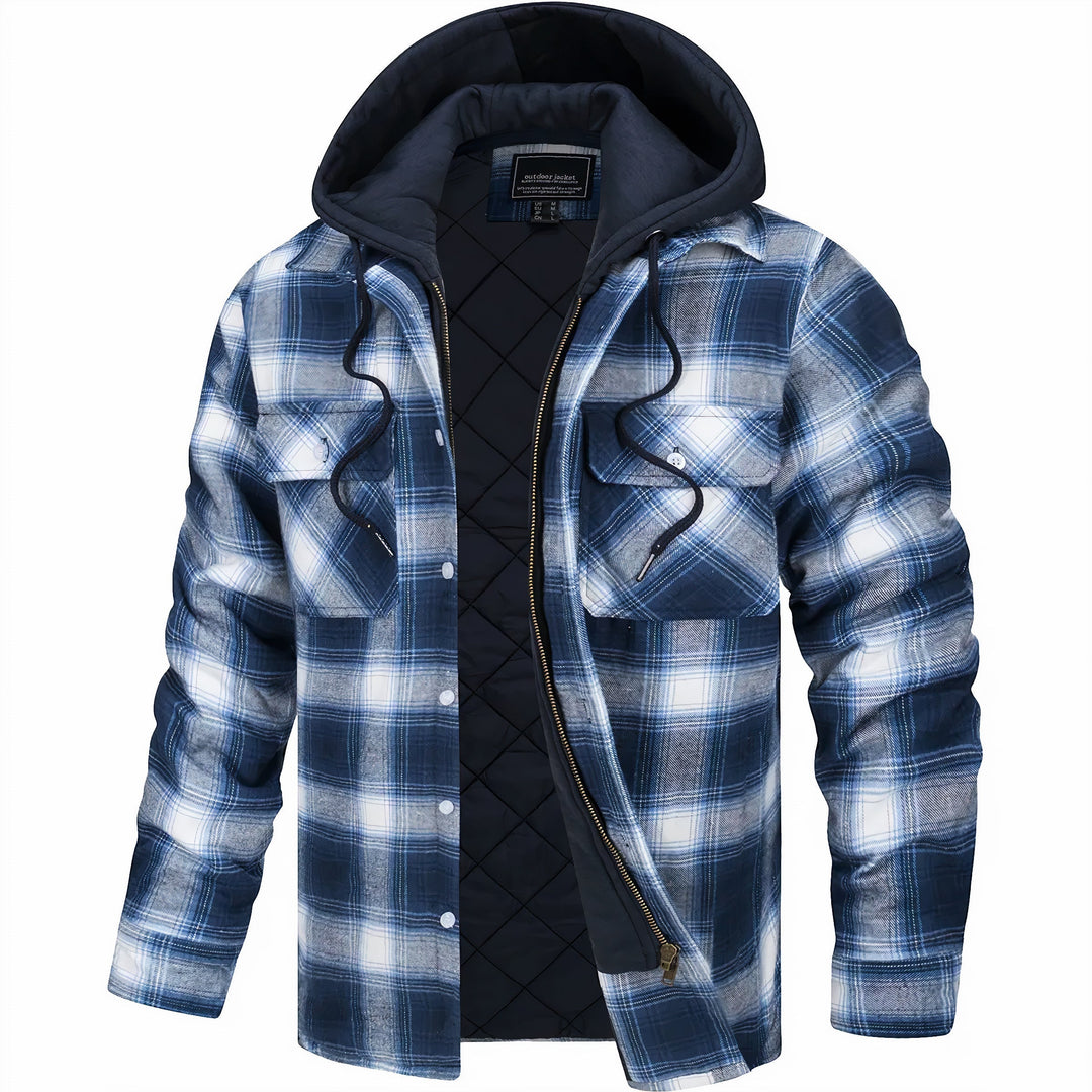 Antoine – Veste à Carreaux Homme Chaude et Doublée