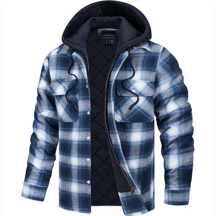 Antoine – Veste à Carreaux Homme Chaude et Doublée