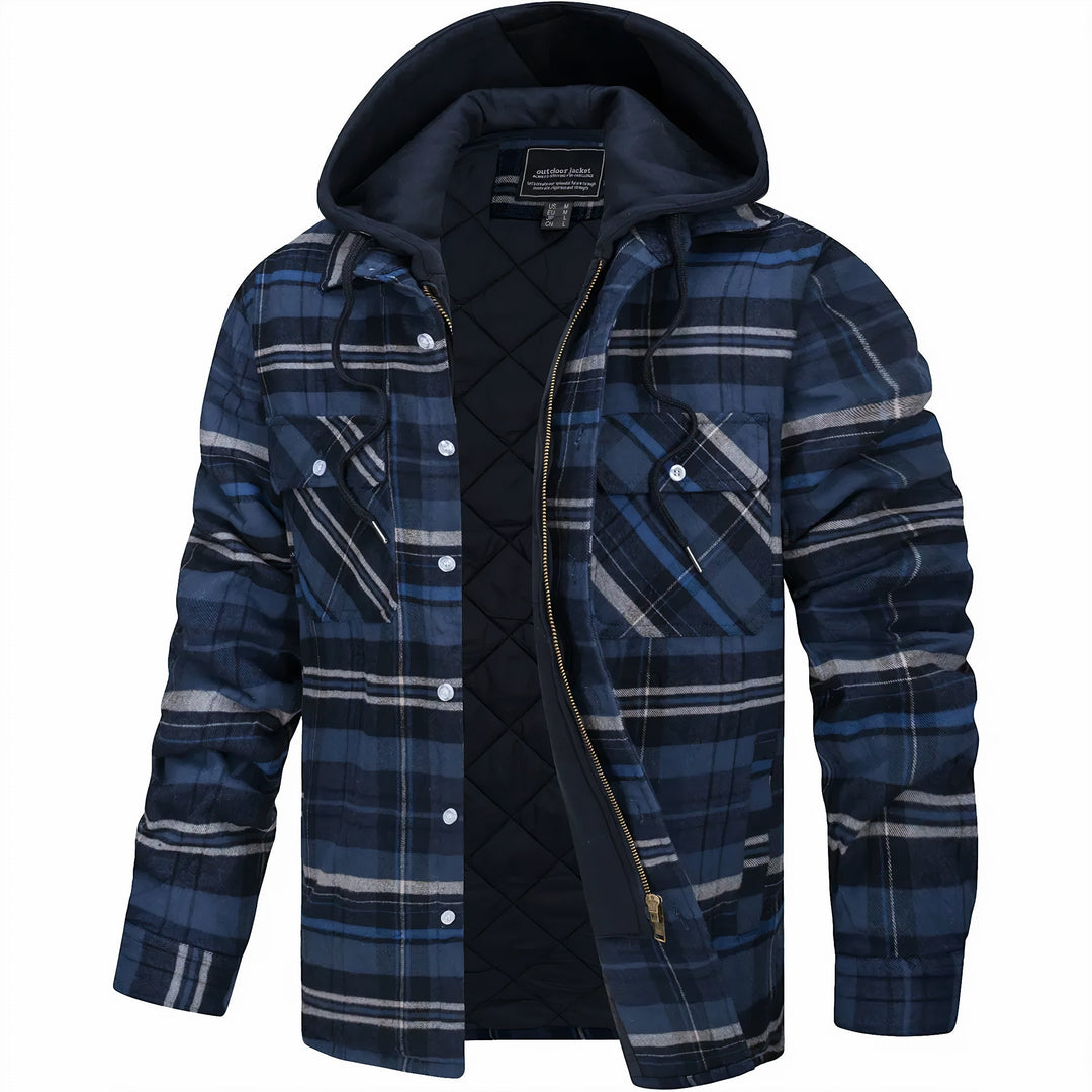 Antoine – Veste à Carreaux Homme Chaude et Doublée