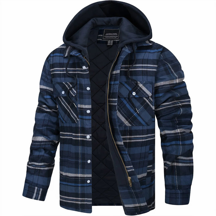 Antoine – Veste à Carreaux Homme Chaude et Doublée